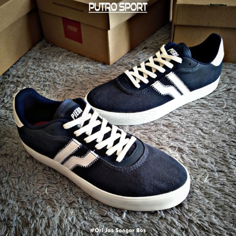 Sepatu Casual PIERO VULCANO CVS - NAVY/WHITE