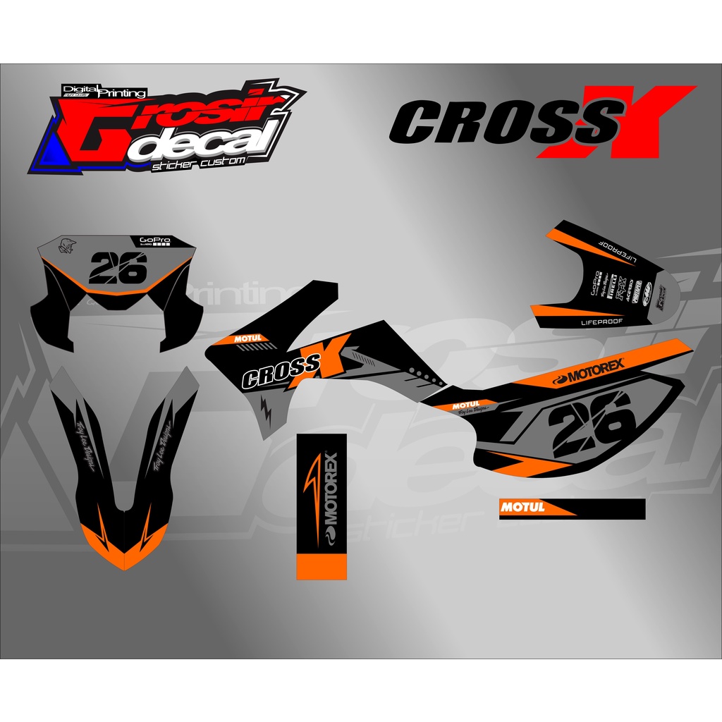 Decal viar cross x 150 Dekal viar cross 200GT fullbody