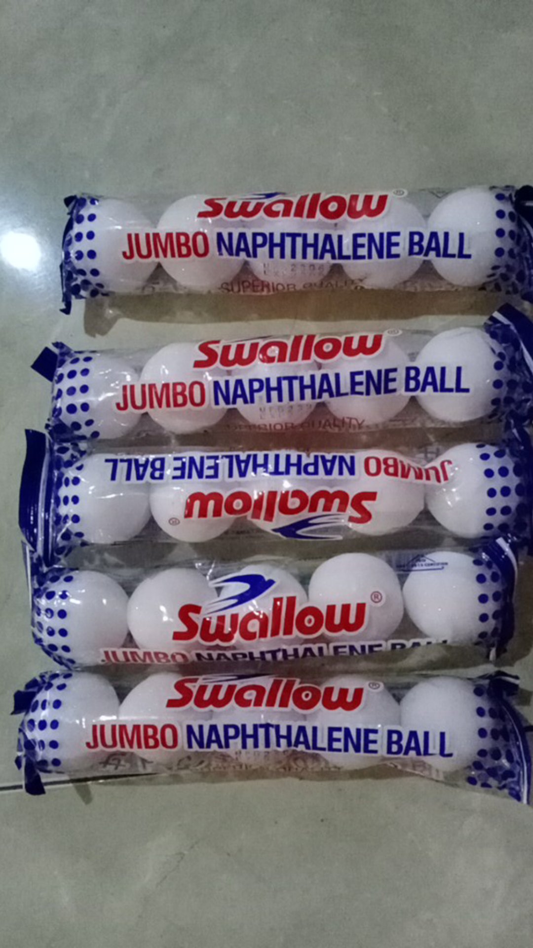 Swallow Kamper Jumbo Naphthalene Ball 5 Pcs