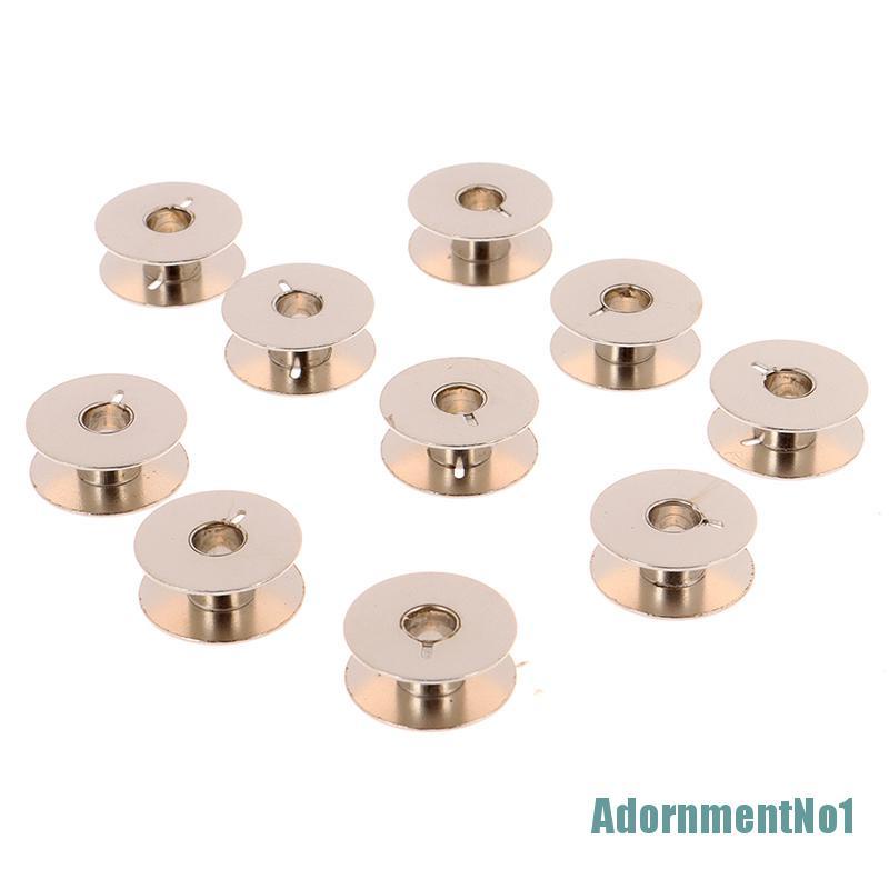 (AdornmentNo1) 10pcs Kumparan Benang Bahan metal Untuk Mesin Jahit