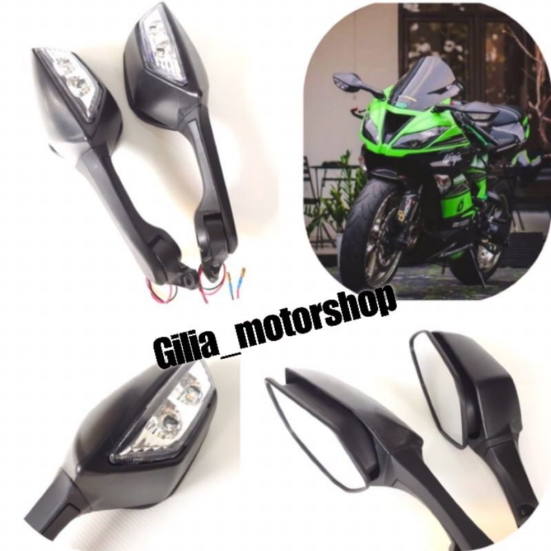 Spion ZX 10R LED Import Black Series Spion ZX10 Spion ZX 10R R25 R15 V3 CBR250RR ZX636 Kawasaki Z10R R6 NINJA 250FI