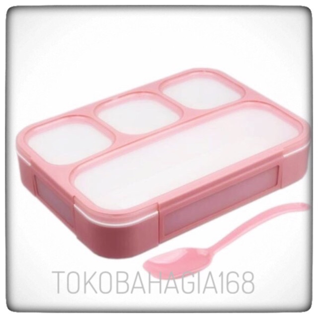 Item 578 Kotak makan yooyee / josei grid bento 4 sekat