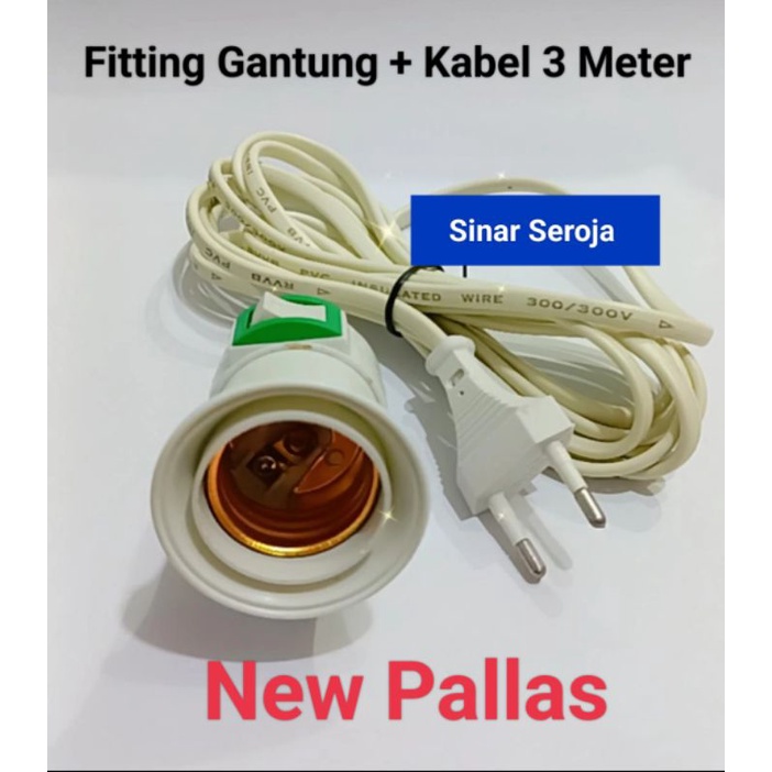 Fitting Gantung Saklar Kabel 3m / 3 Meter new pallas