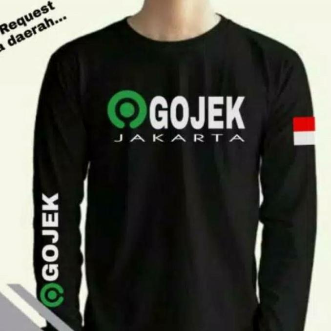 Kaos Tshirt Lengan Panjang Gojek