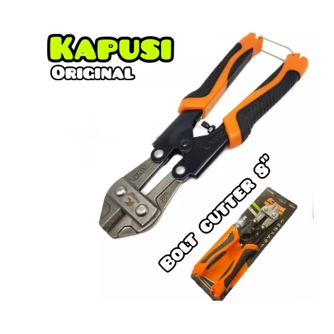 Gunting Kawat Besi KAPUSI 8 inch Pemotong Baja Tang Potong Bolt Cutter