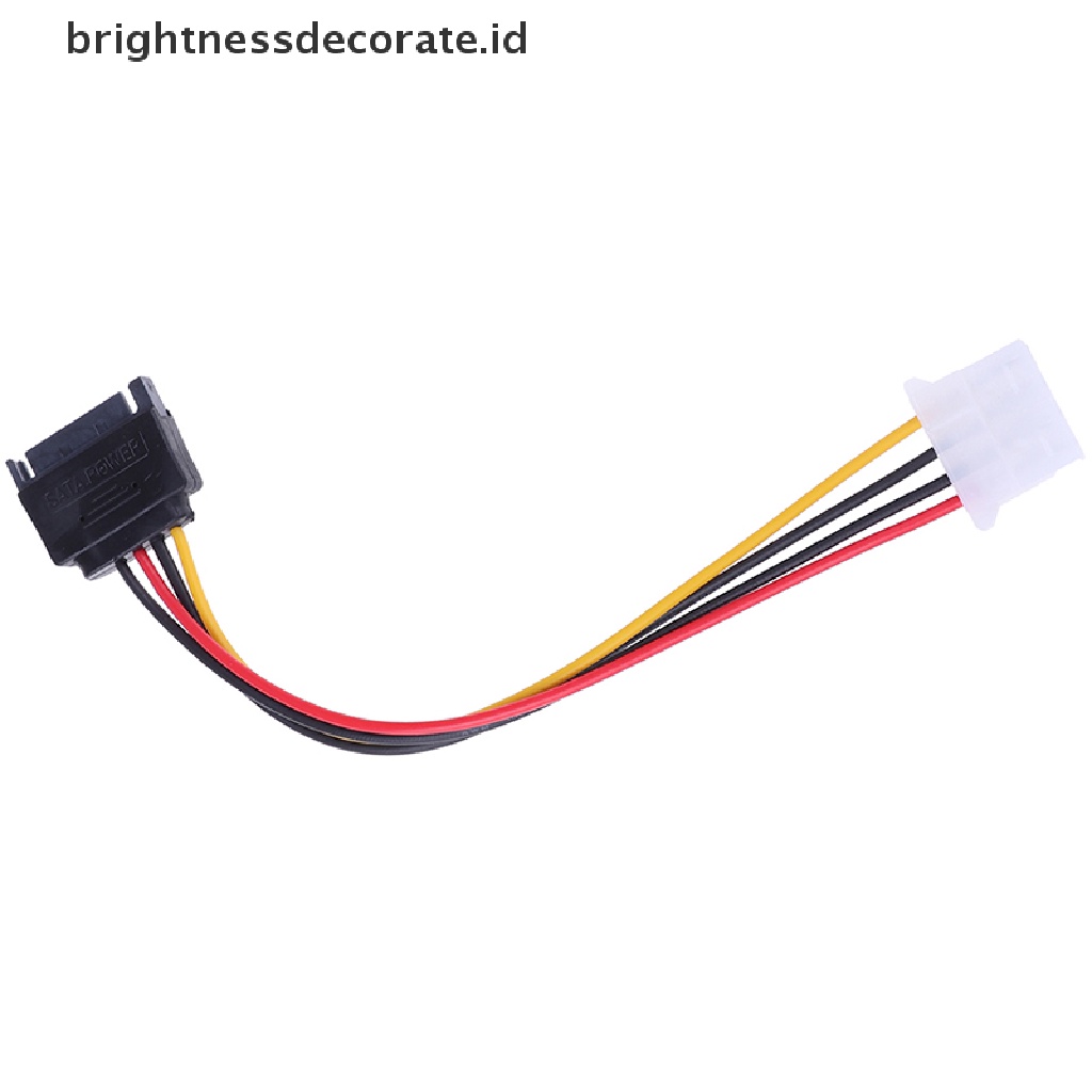 Kabel Power Adapter Sata To Ide 15 Pin Sata Male To Molex Ide 4 Pin Female