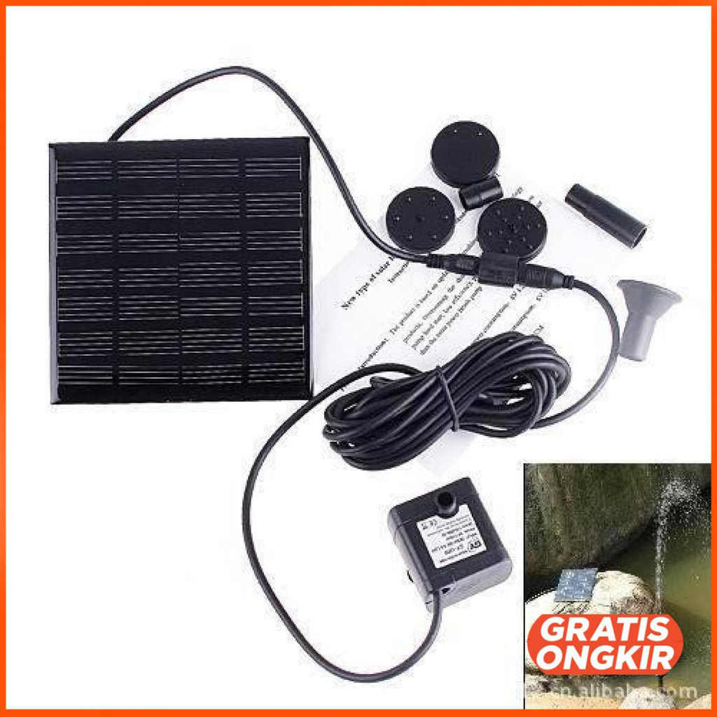 Air Mancur Kolam Tenaga Solar Matahari 7V 1.12W GY-D-001