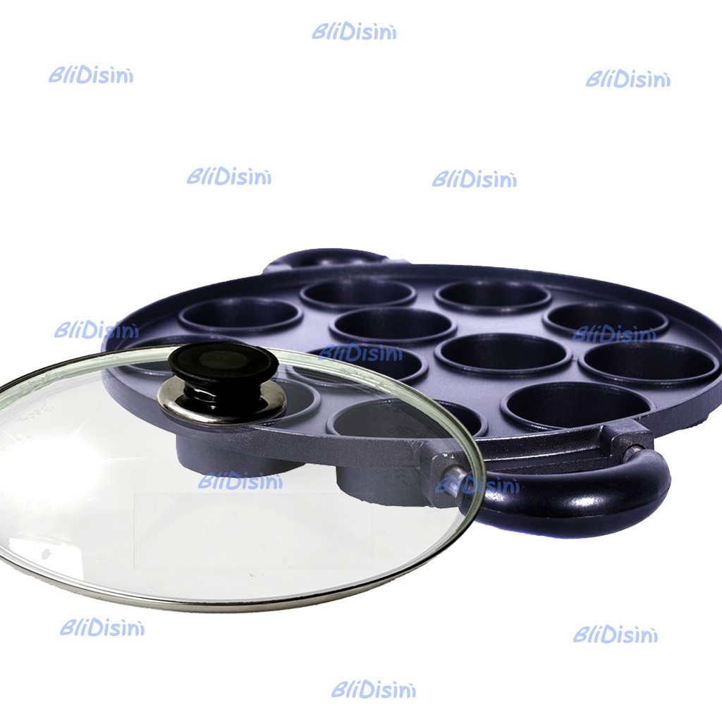 Cetakan Kue 12 Lubang Datar Loyang Kue Martabak Mini Teflon Anti Lengket