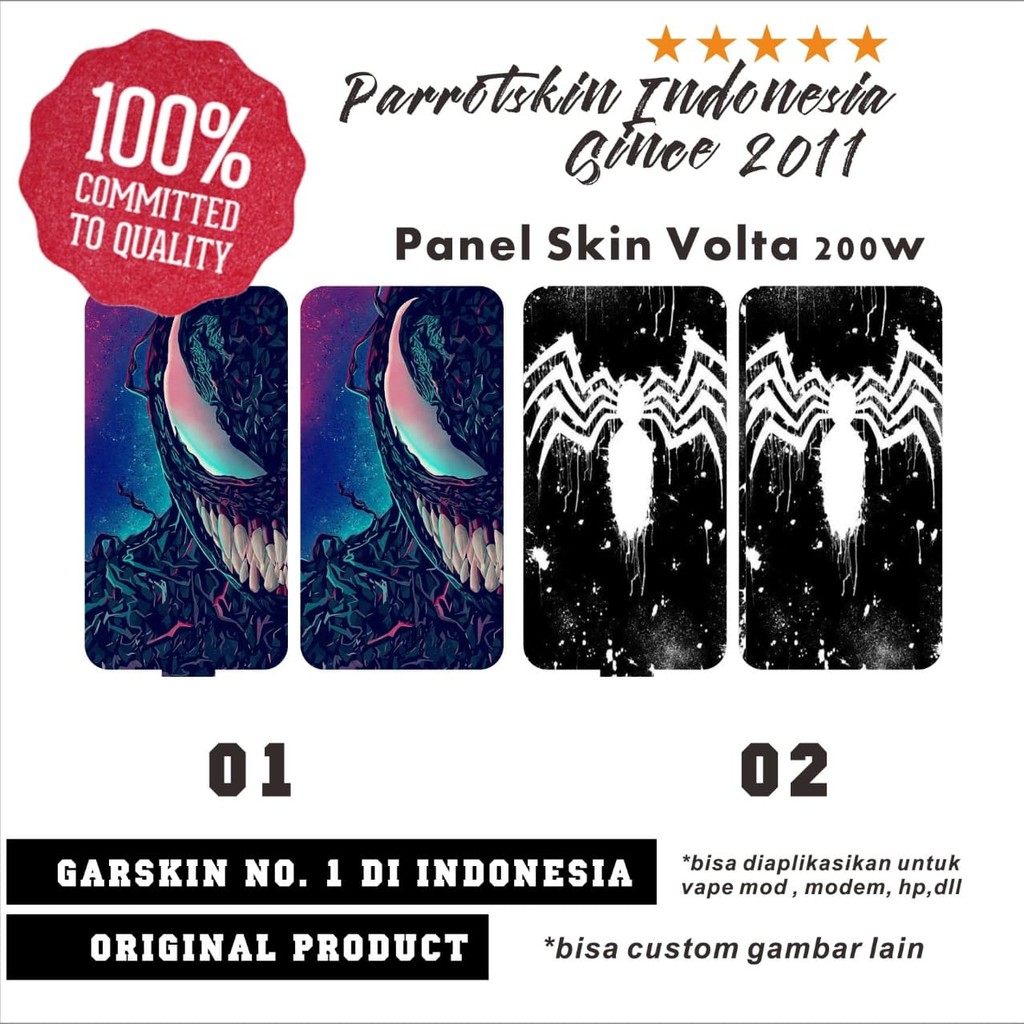 Garskin Skin volta 200w venom Edition sticker plate