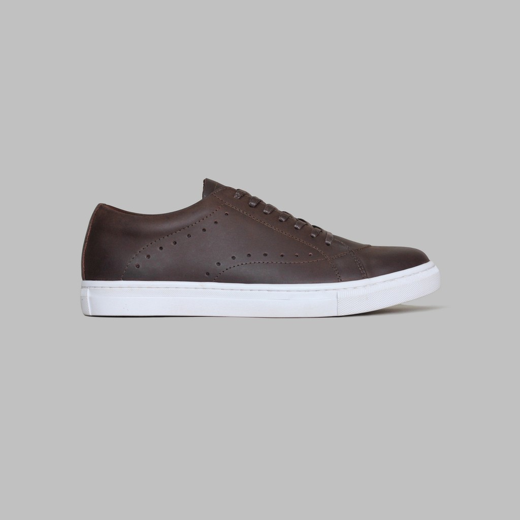 ARTAP - Sepatu Sneakers Kulit Asli - Alordi CH Brown White Sole