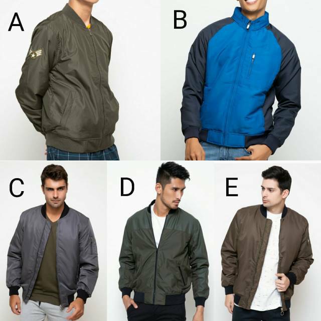 Nevada jaket Bomber Pria kombinasi