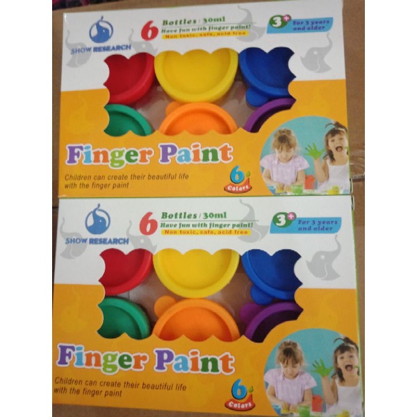 

Finger Paint 6Warna 30ml( Non-Toxic)
