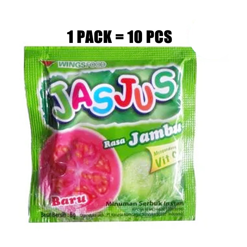 

JASJUS Rasa JAMBU isi 10 Sachet Minuman RASA BUAH Bubuk Instant MENYEGARKAN