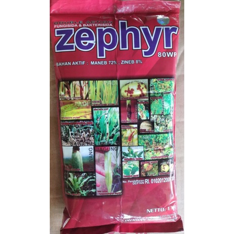 FUNGISIDA DAN BAKTERISIDA ZEPHYR MERAH 1 KG