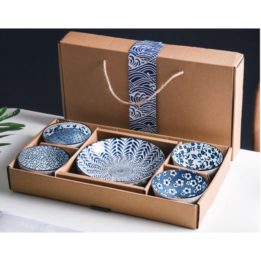 Ceramic Tableware Set / Alat Makan Mangkok Piring Sumpit Hampers Kado