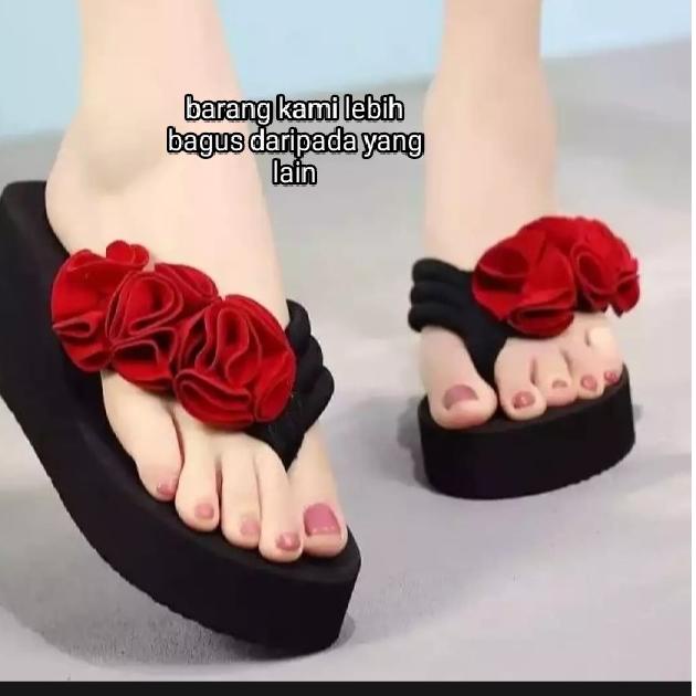 ➫ Sandal Wedges Model Terbaru Sandal Wanita Sandal Cewe/Cewek Sandal Kekinian Sanda Perempuan l 2021