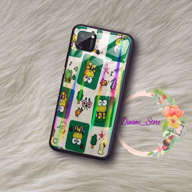 back case glass aurora Keroppi samsung Samsung J2prime G530prime A01 CORE A20 A30 A20s A50 DST297