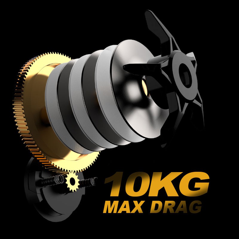 【Ready 】7.2:1 8-10KG Max Drag Saltwater Baitcasting Reel Pancing 12+1BB Stainless Ball Pancing Premium Standard Rell   Fishing Reel Gear Ratio