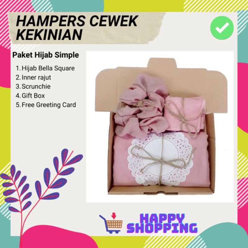 

Hampers Hijab Kado Ulang Tahun Cewek /Gift Box Cewek / Hampers Wedding / Hampers Hijab Kado Gift Box / Gift Box Hijab / Hampers hijab segiempat / Hampers Bella Square