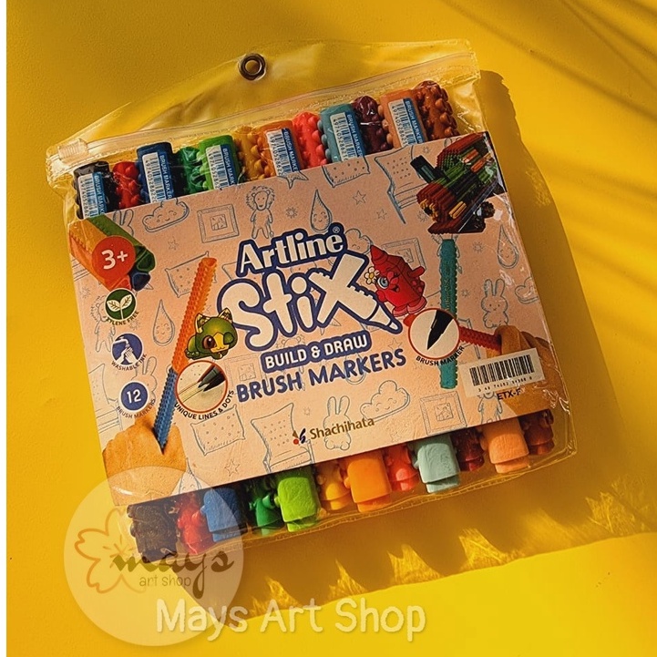 

Artline Stix Set Isi 12 Warna / Spidol Warna Gambar untuk Mewarnai Menggambar