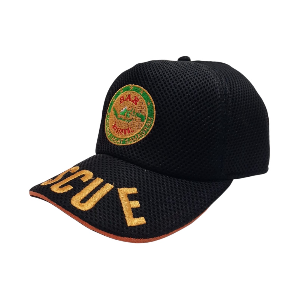 Topi Lapangan Dobelmesh Hitam Rescue, Sar Nasional, Potensi Sar, Basarnas