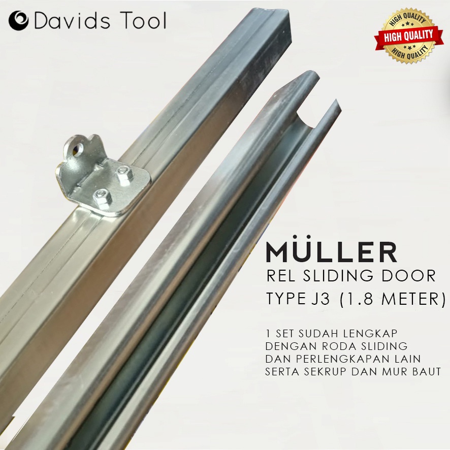 Muller Rel Pintu Geser Sliding Sleding Dorong 180 cm Type J3