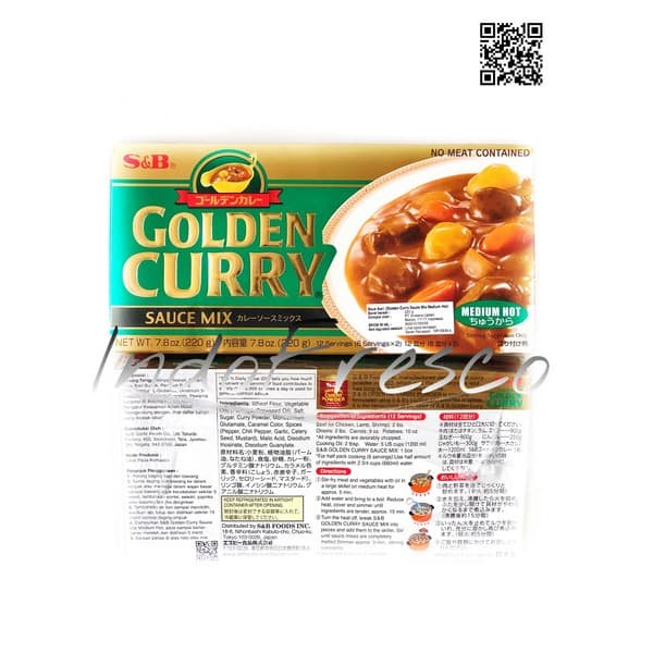 

vd2011c Snb Golden Curry Sauce Mix- Bumbu Saus Kari 220G - Medium Fsfs201