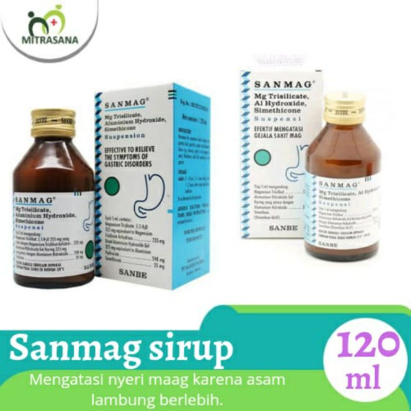 Jual Sanmag Syrup 120 Ml Asli Original Sanmag Obat Asam Lambung Murah