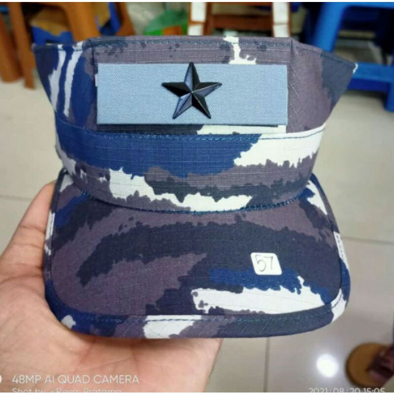 Topi Pet Okinawa Layar Original bhan Woll pangkat Logam (Coustem)