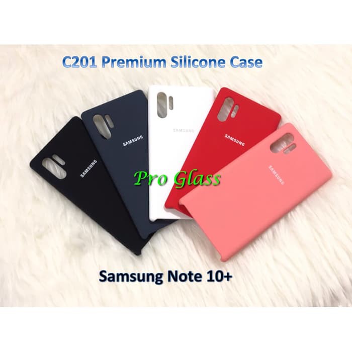 C201 Samsung Note 10 / Samsung Note 10+ Original Samsung Silicon Leather Case Silicone