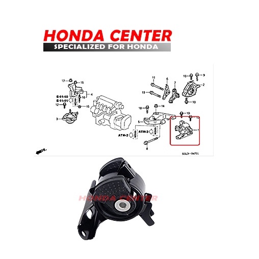 engine mounting gantungan mesin kiri matic transmisi honda jazz GD3 city gd8  2004 2005 2006 2007 city 2003-2008