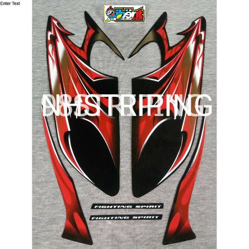 STRIPING RX KING MERAH  2006 STIKER LIS POLET ORI YAMAHA