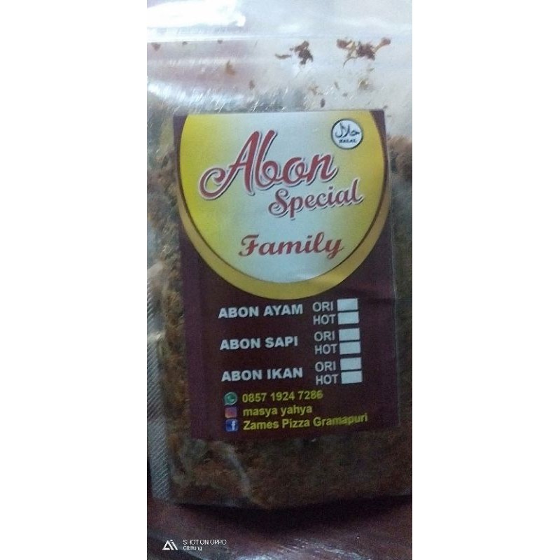 

Abon ayam50gr/250gr
