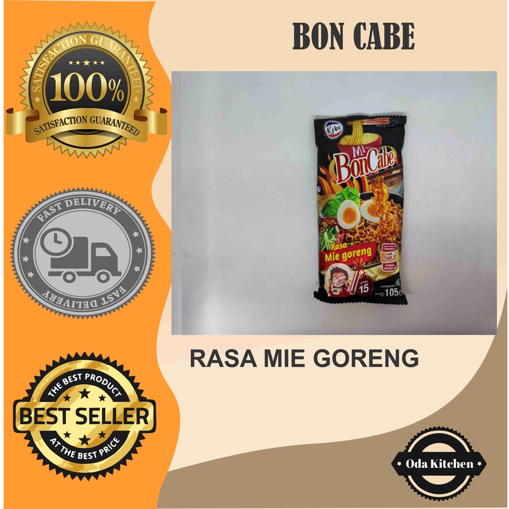 KOBE MIE MI BON CABE BONCABE RASA MIE GORENG LEVEL 15 105gr