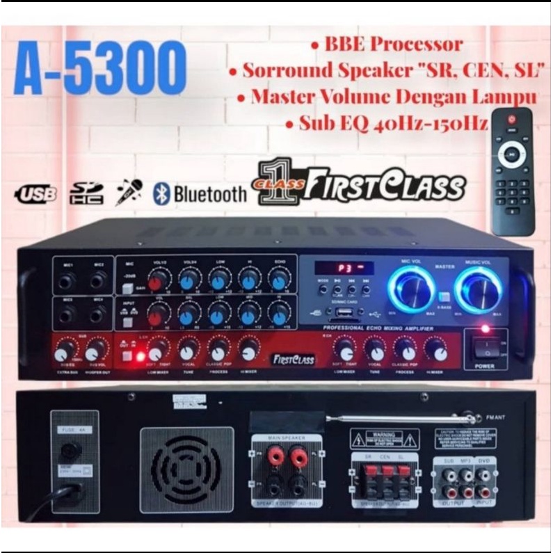 Power ampli Firstclass fc a5300 amplifier karaoke fc a5300