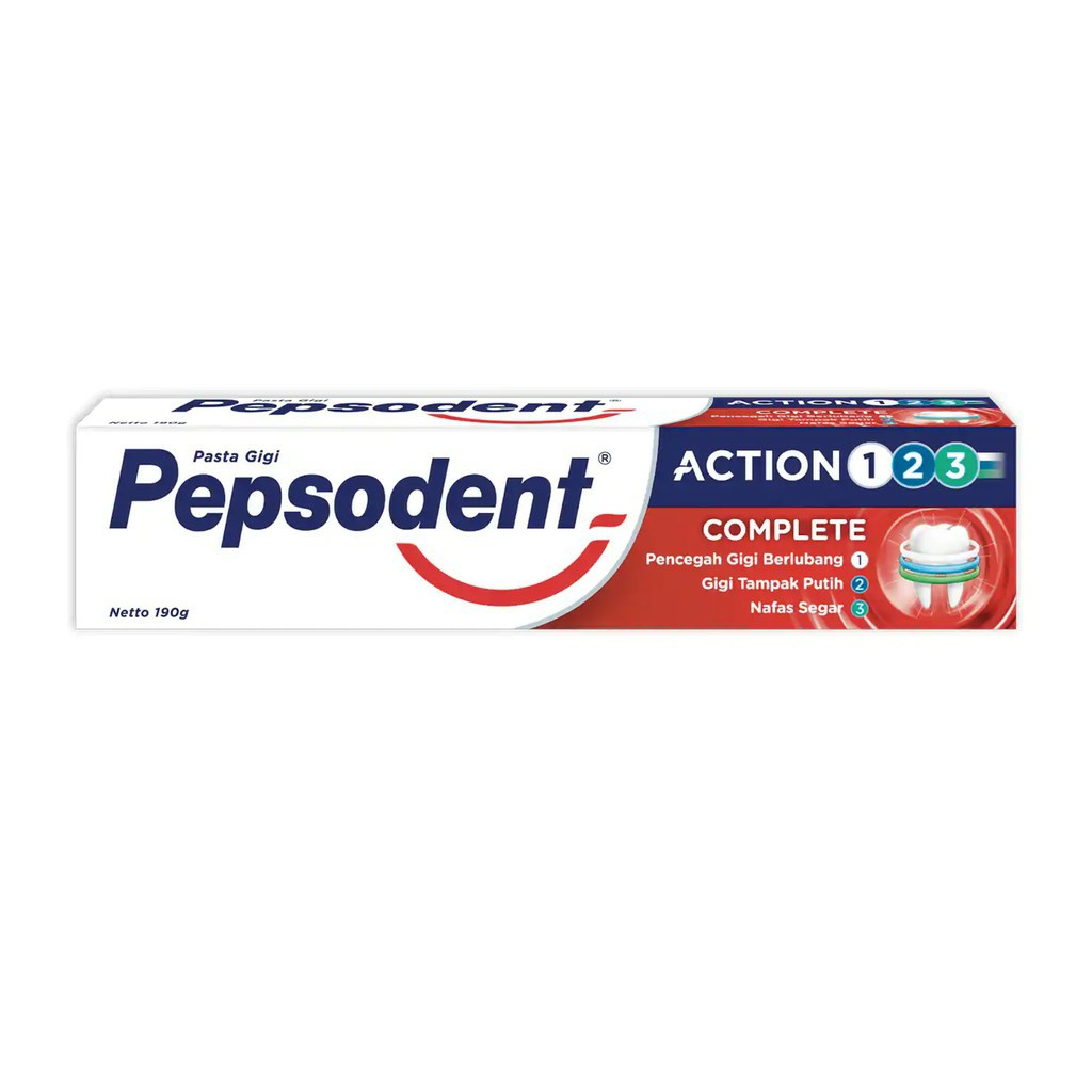 Pepsodent Action 123 Complete 190gr - Pasta Gigi