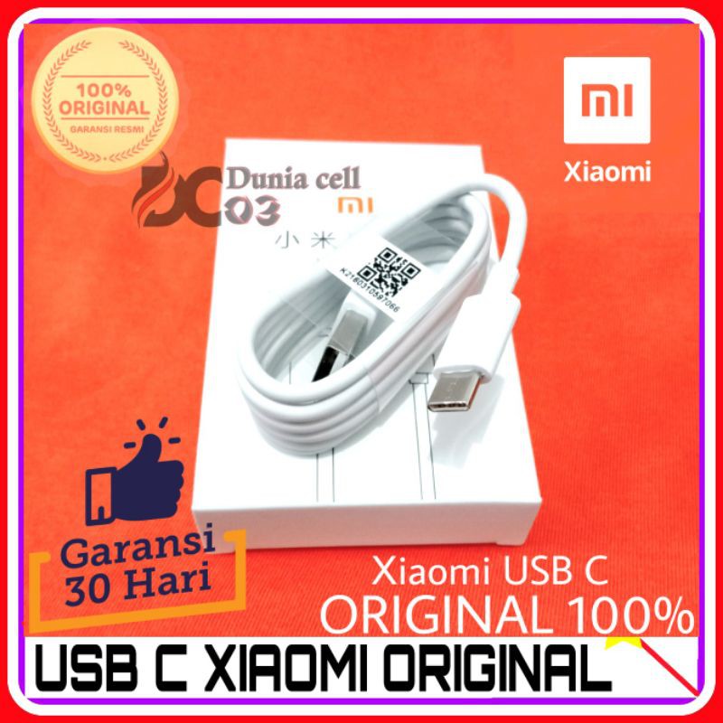 Kabel Data Xiaomi Mi Note 2 Mi 5 Pro 6 Original 100% Fast Charging C