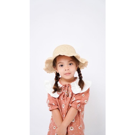 DAISY DRESS - Baju Setelan bunga motif kekinian Anak Bayi Baby Kids Cewek Perempuan syakila Lucu Murah 1 2 3 4-3