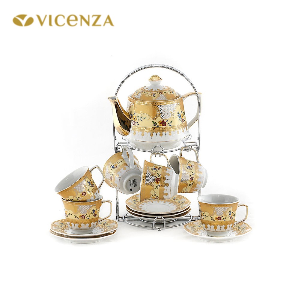 Vicenza Tea Set - Perlengkapan Cangkir Minum Teh C78