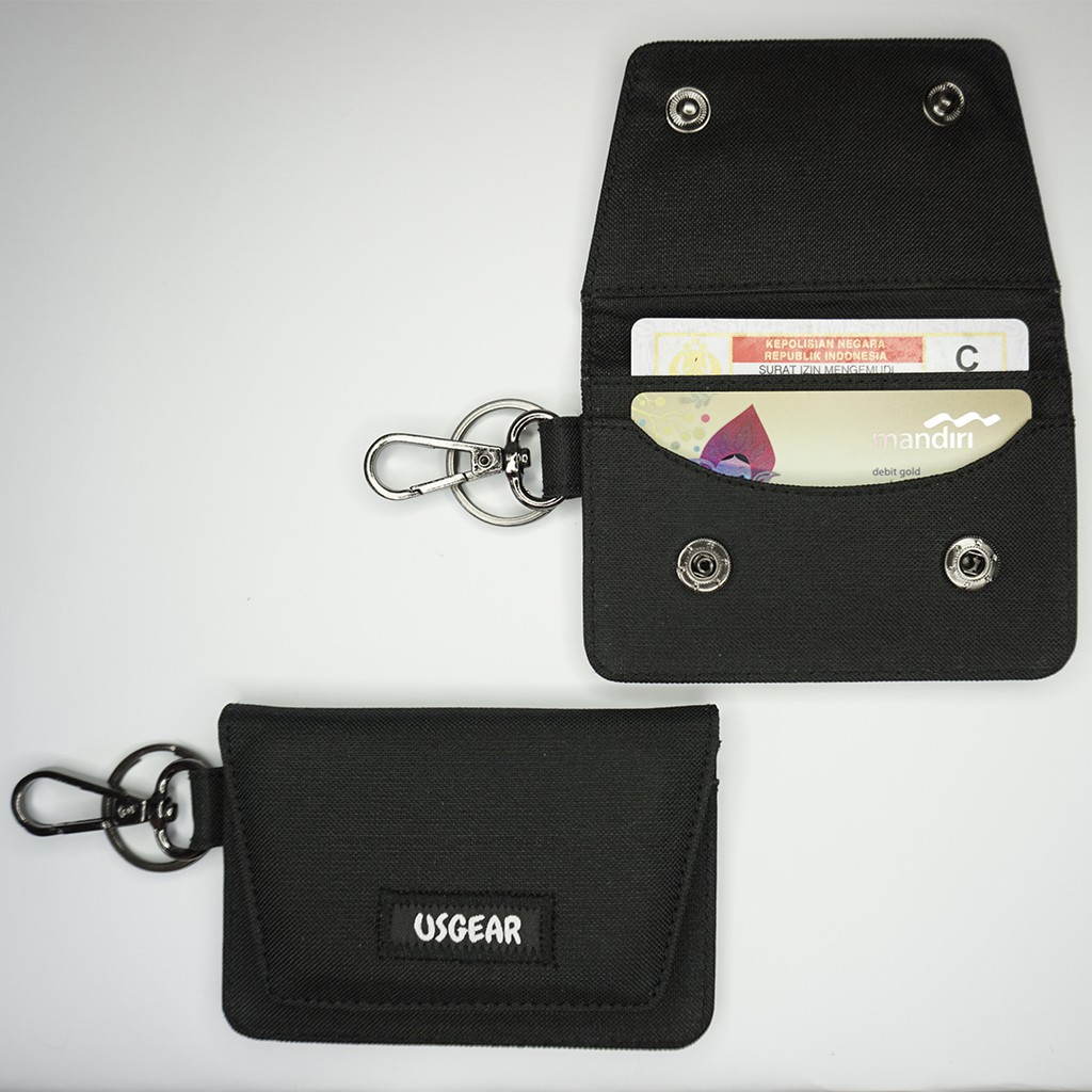 Dompet STNK E-TOLL SIM Mobil Motor Gantungan Kunci STNK - Hitam UGDA0007