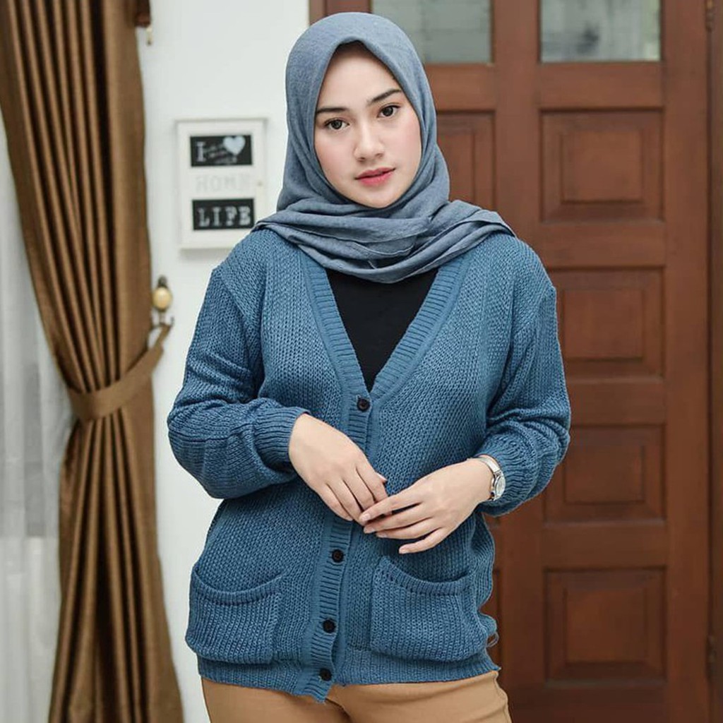 Cardigan Rajut Wanita Kancing Outer Rajut Kardigan Rajut Wanita Marisa Outer Wanita Premium