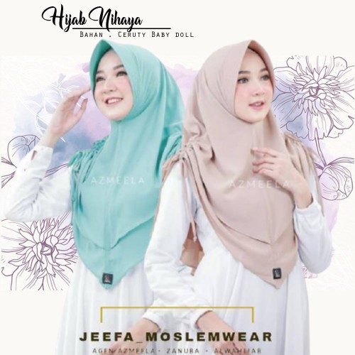 Hijab Krudung Jilbab Instan Fashion Muslim Kerudung Khimar Nihaya A26
