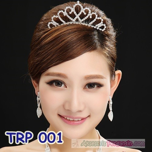 [PRODUK TERLARIS] AKSESORIS PENGANTIN SIRKAM RAMBUT TIARA WEDDING TRP001