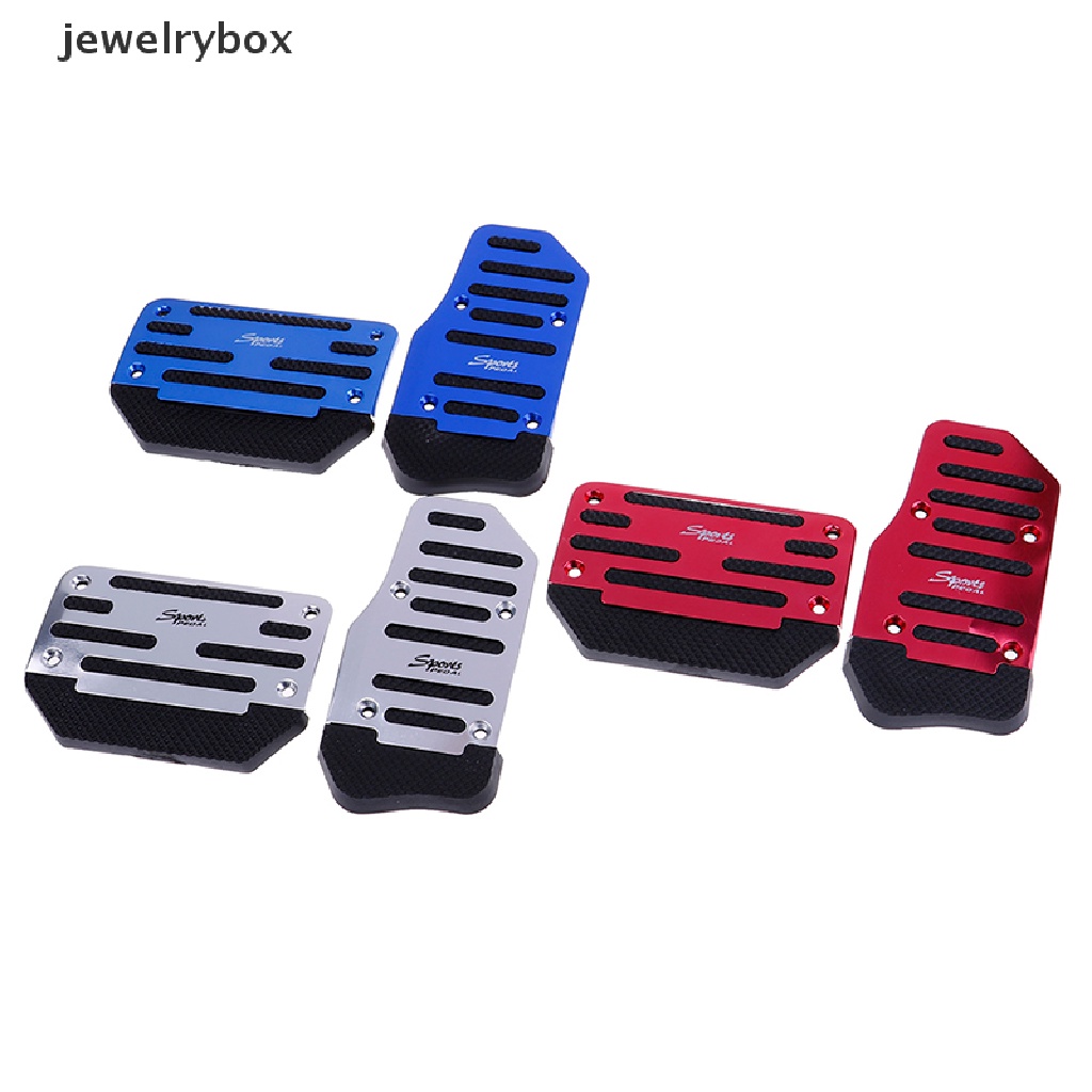 (Box) 2pcs cover pedal Rem Kaki Mobil Otomatis Anti slip