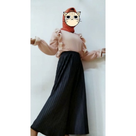 CRINKLE BLOUSE KOREAN STYLE VINTAGE OUTFIT