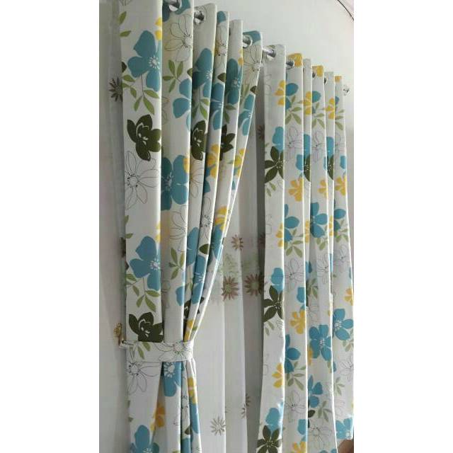 READY STOCK 150X200 Gorden bridal blackout import bunga segar