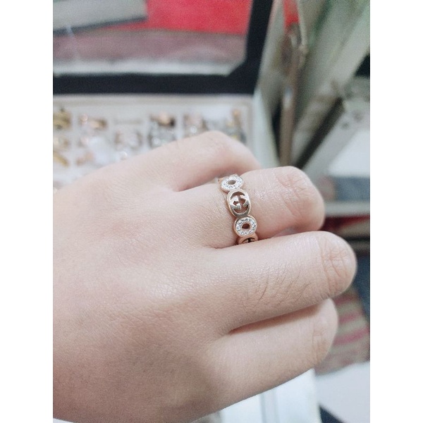 Cincin Titanium Size 6 Replika Tiffanyy.co Replika Guccii dan Cartieer aksesoris Korea style
