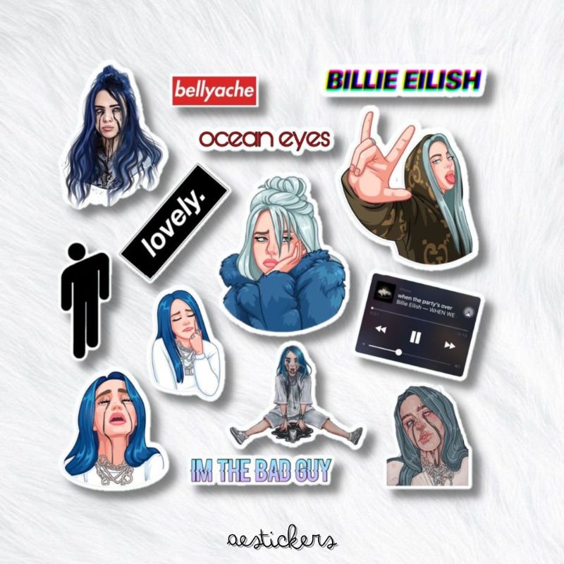 

STICKER BILLIE EILISH SERIES BY AESTICKERS