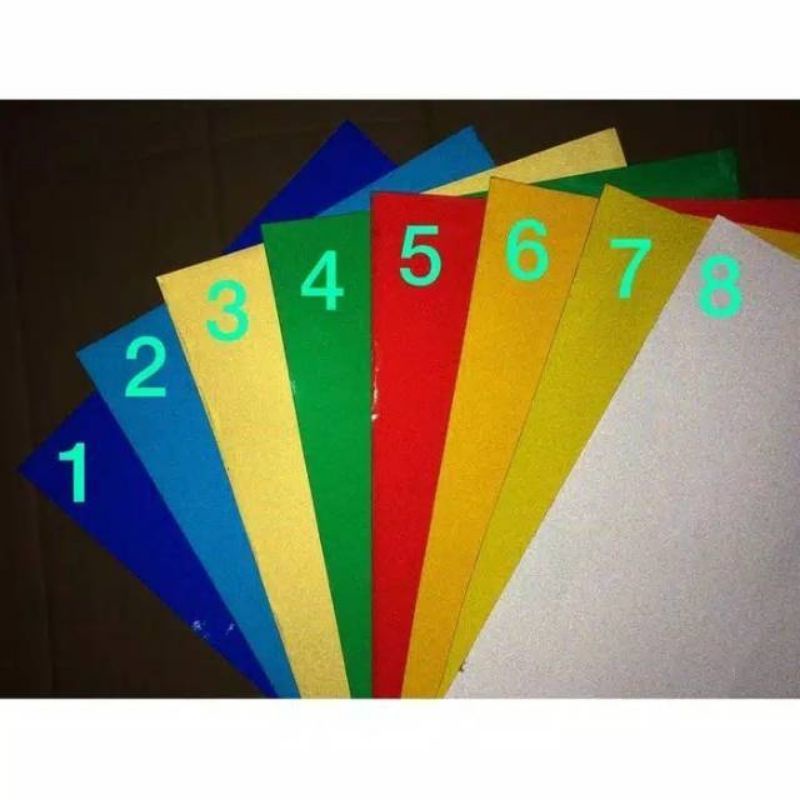 Stiker skotlet skotlight warna pospor skotlet reflektif pemantul cahaya