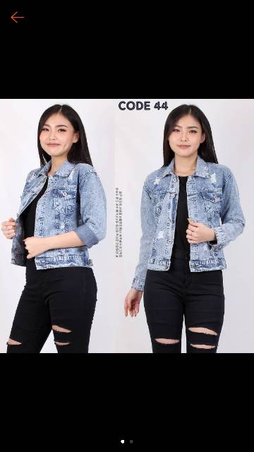 Jaket cewek snow black dan snow blue all size Rp 115.000